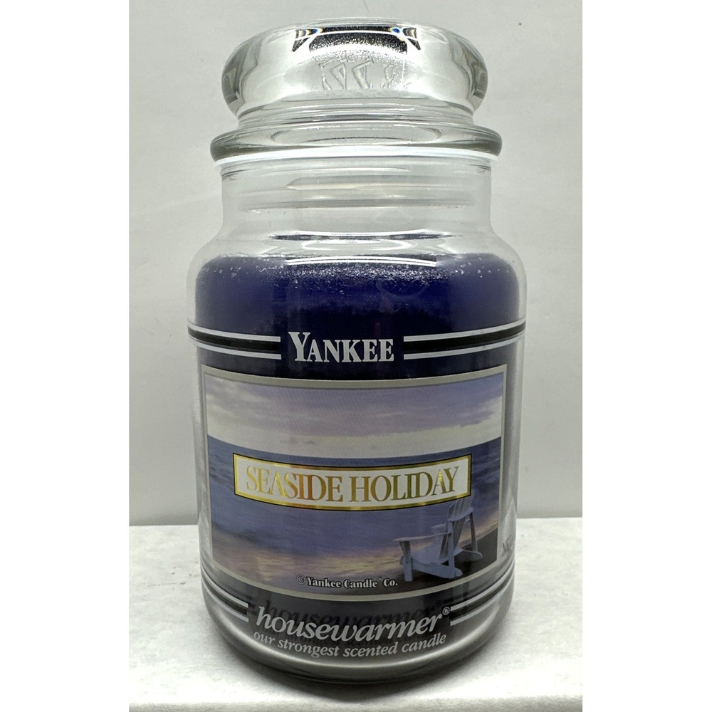 Yankee Candle Retired SEASIDE HOLIDAY Black Band Housewarmer Large 22 oz